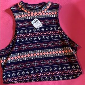 Tribal crop top